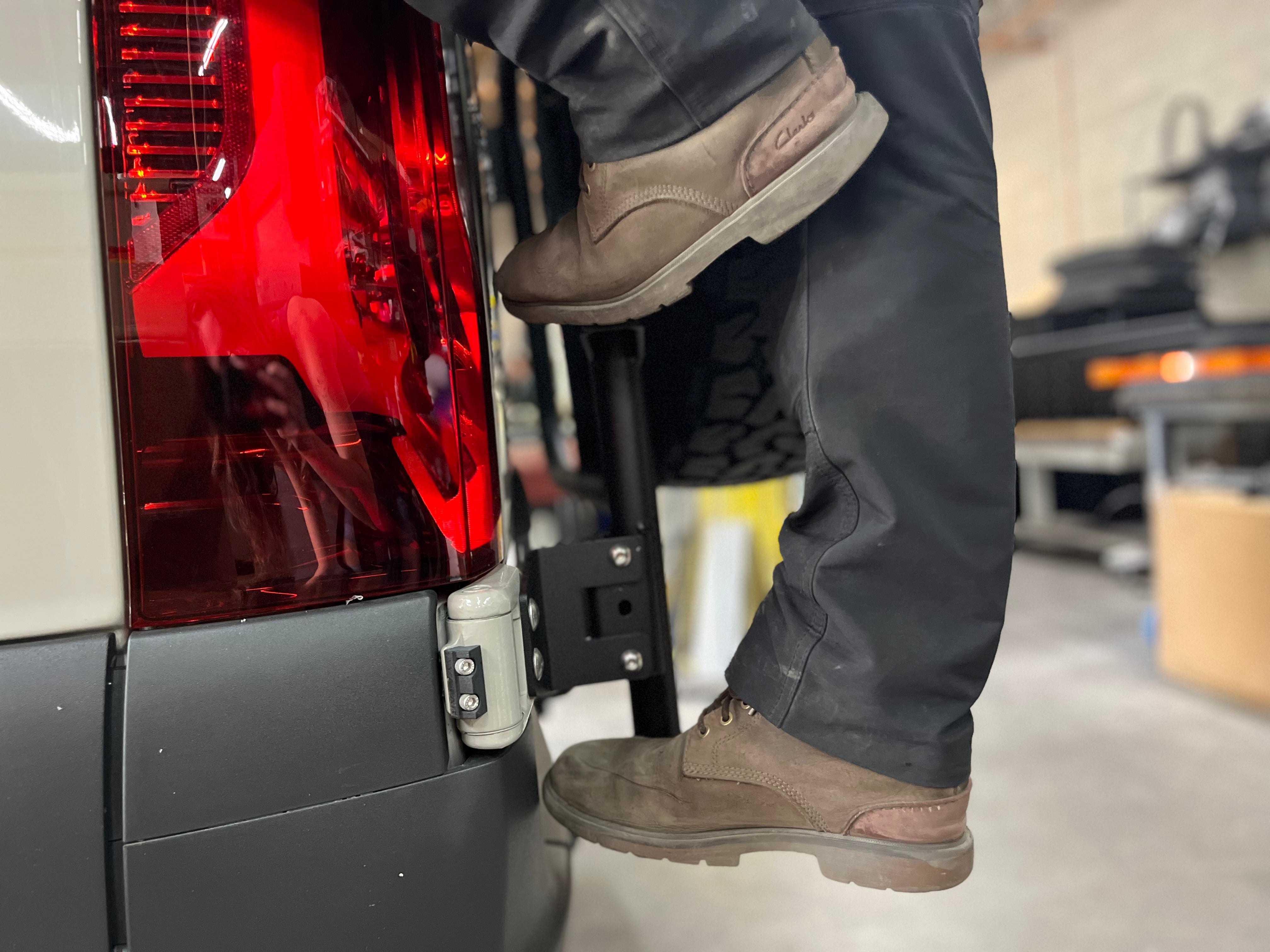 Avatar Offroad | Sprinter Van Rear Ladder Tire Carrier