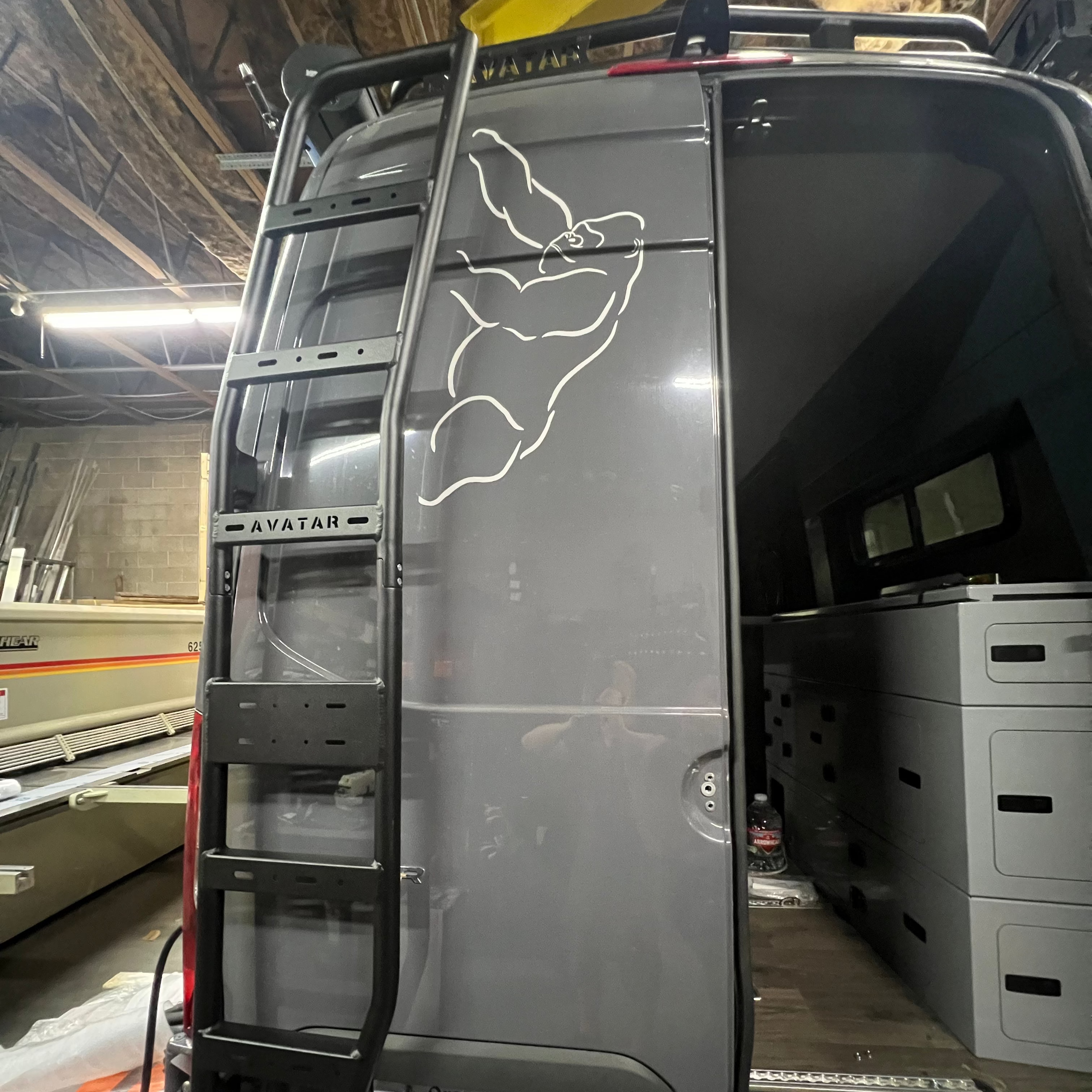 sprinter van rear ladder