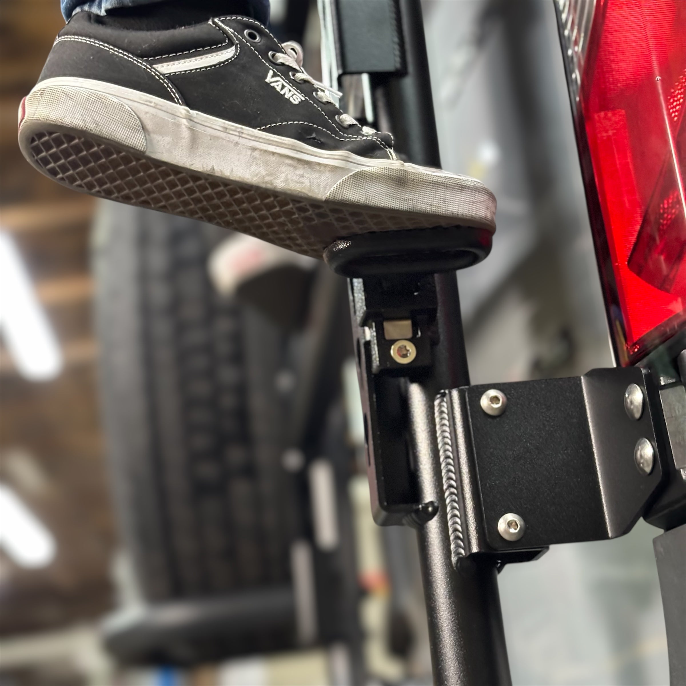 Folding Step for Van Carriers