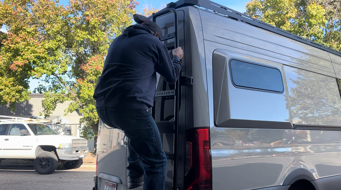 Avatar Offroad | Sprinter Van Rear Ladder