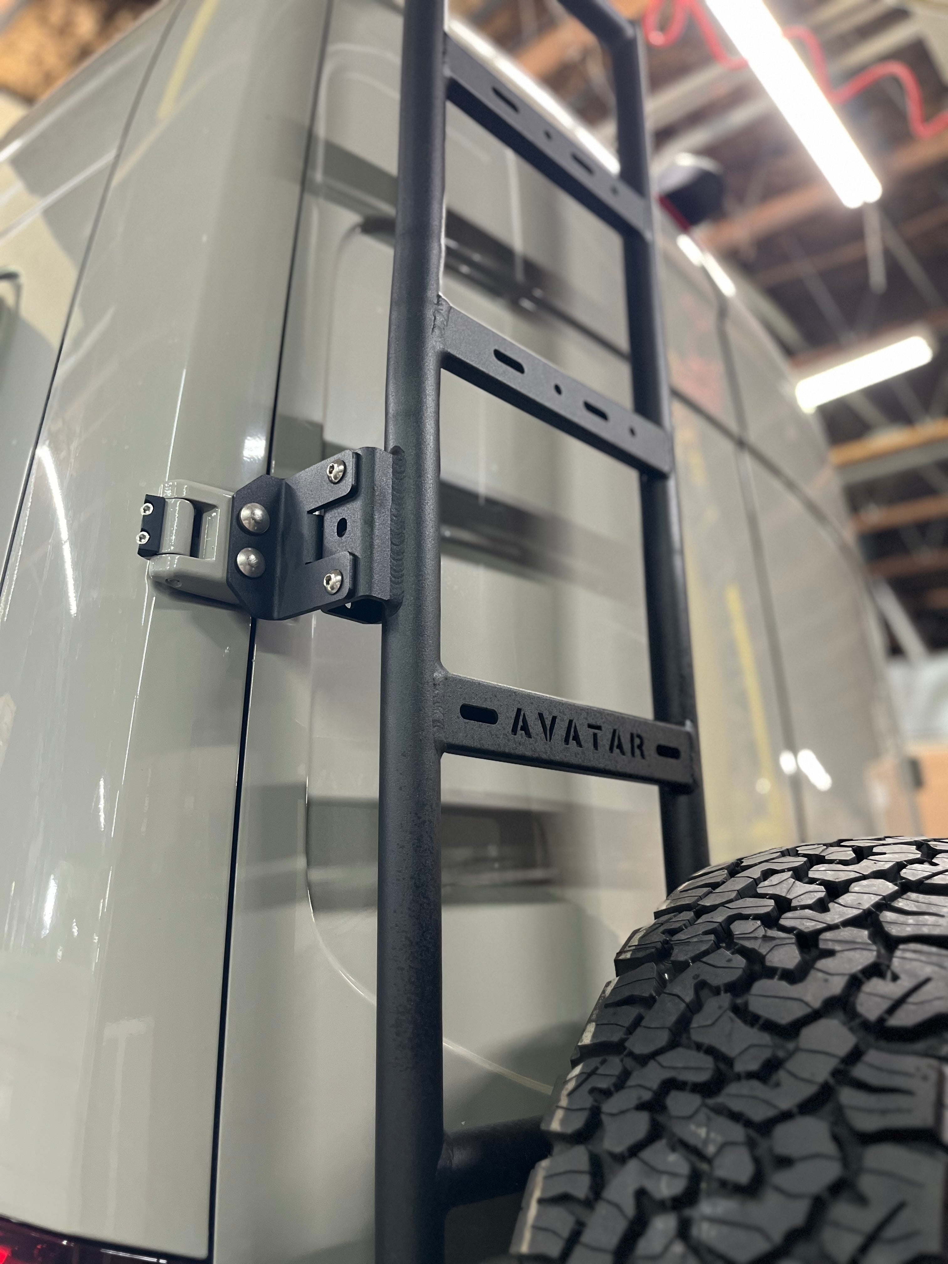 Avatar Offroad | Sprinter Van Rear Ladder Tire Carrier